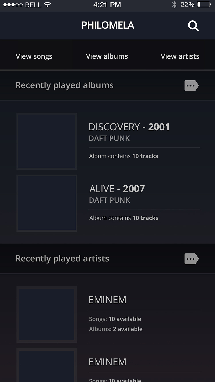 iPhone 6 音乐播放器APP