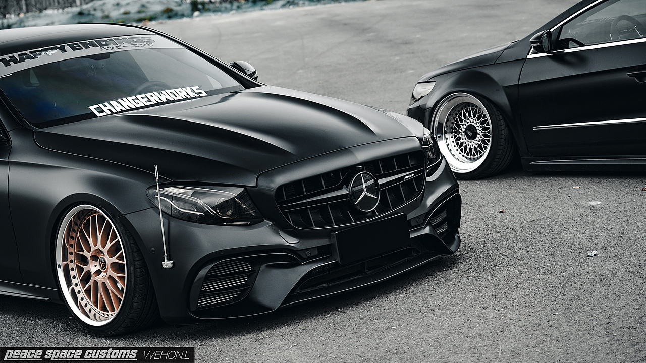 汽车摄影：奔驰E-Class & 大众CC