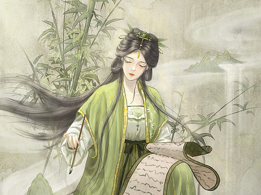 竹-灵（个人主页-ZNjQxNzMxMjA=） - 创作习作 - 站酷设计师一颗李里枝原创素材 - 站酷ZCOOL