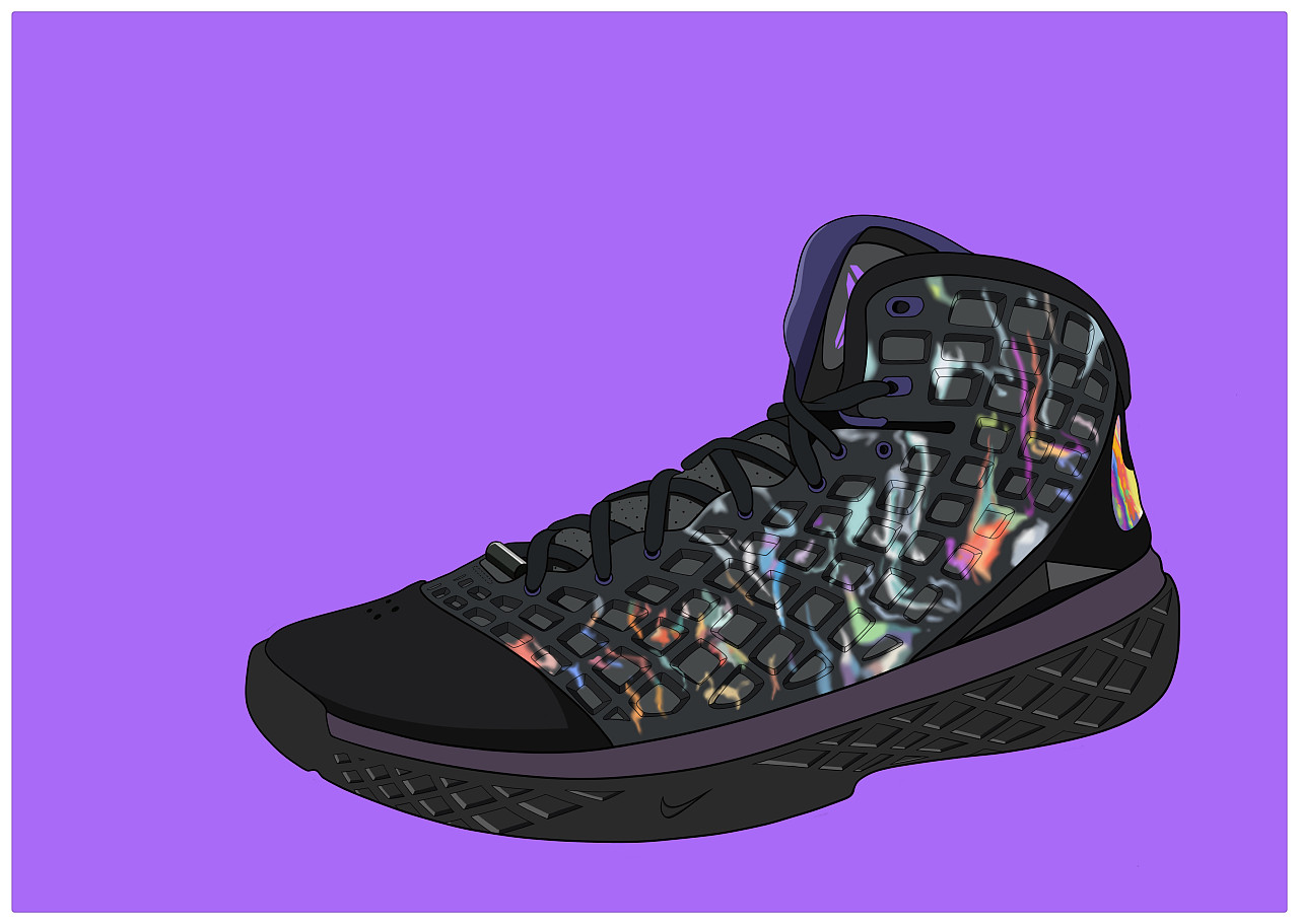 科比大师之作球鞋插画