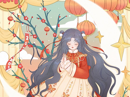 新年贺图插画-创作习作1702171天前吃货女孩插画-创作习作1400174天前
