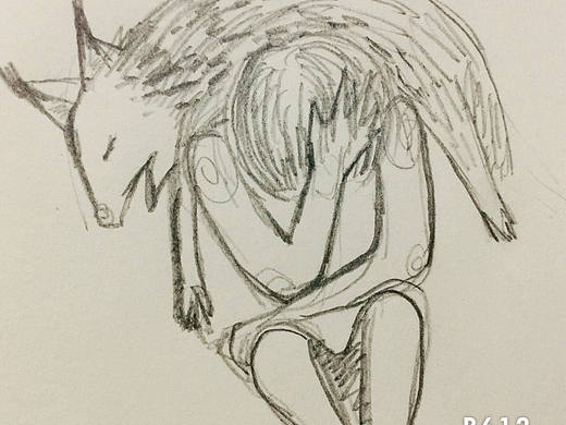 身边的黑狗越来越重了