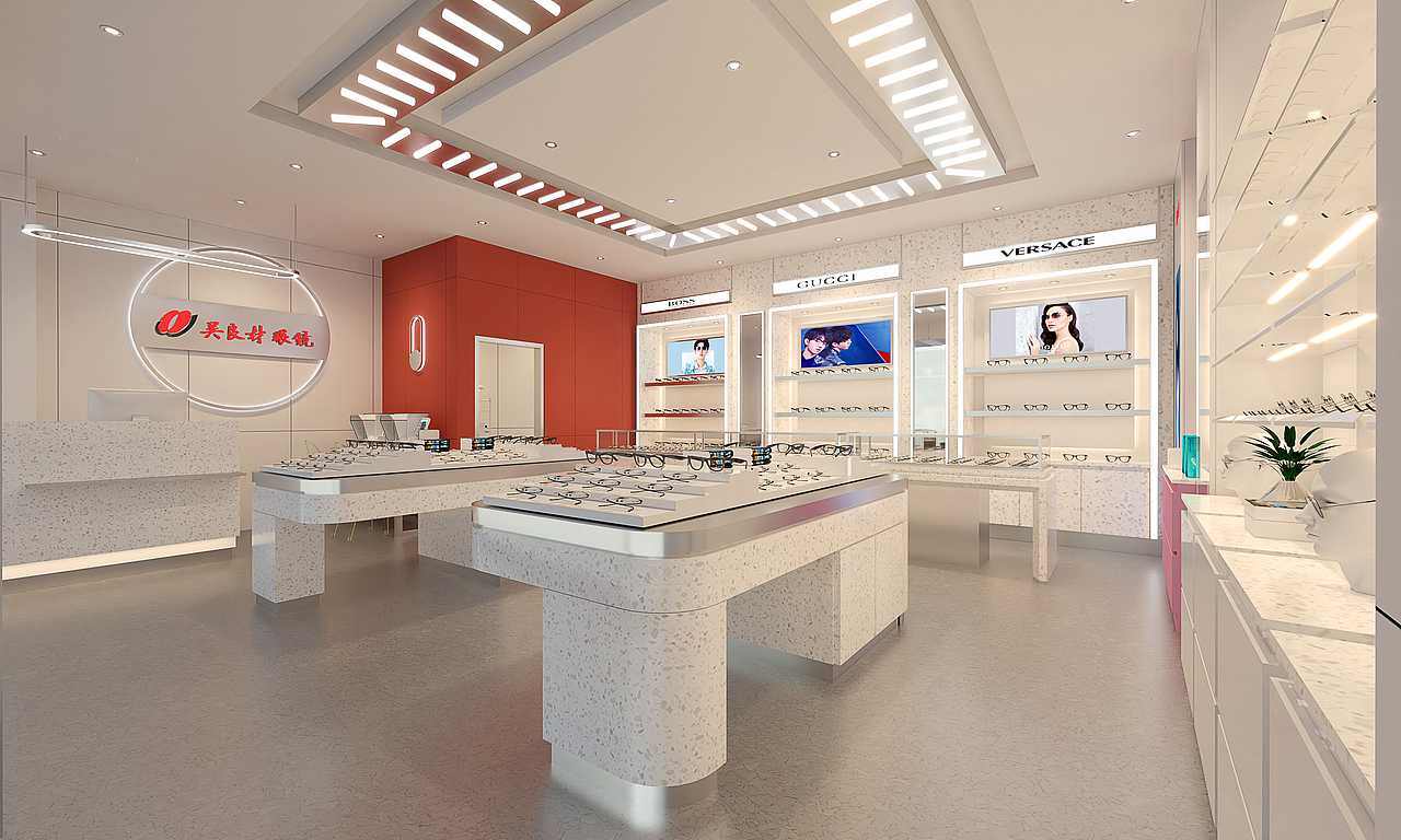 吴良材眼镜苏州湖东玲里中心店（图ZMzA1MDUzNDAw） - 商业空间设计 - 站酷设计师顿思设计原创素材 - 站酷ZCOOL