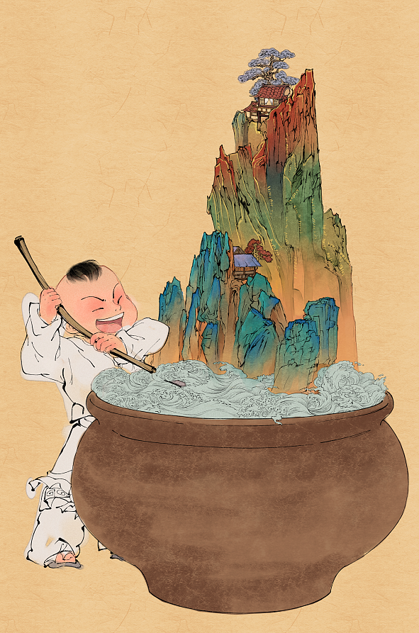势必达成国风周更创作第一期（图ZMjc2OTA0NTEy） - 创作习作 - 站酷设计师画画的蛮蛮原创素材 - 站酷ZCOOL