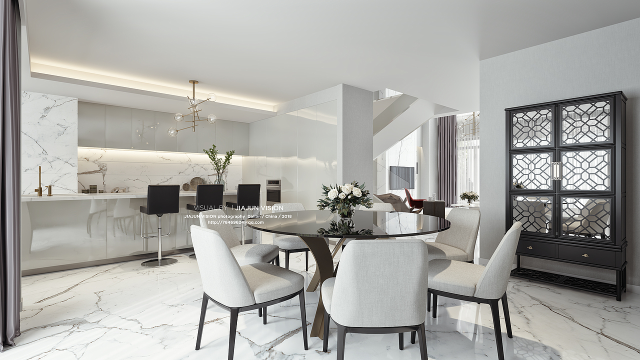 现代轻奢别墅效果图表现（图ZMTI5OTk4MzA0） - 建筑/空间 - 站酷设计师蟹老板丶原创素材 - 站酷ZCOOL