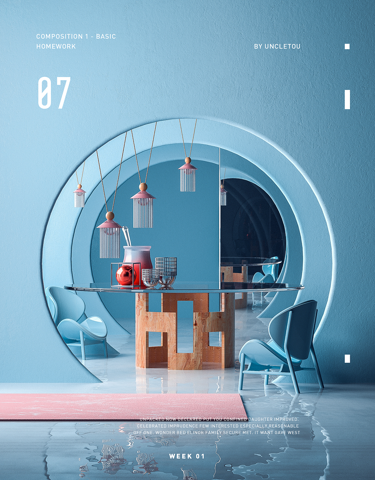 OC第五期学员作品——NiaoNiao的C4D课堂（下）（图ZMTc5NjY2NTc2） - 场景 - 站酷设计师我就是NiaoNiao原创素材 - 站酷ZCOOL