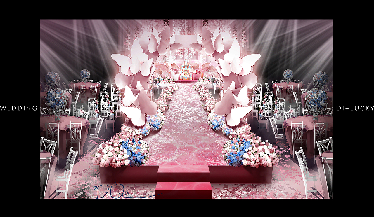 手绘婚宴设计百图