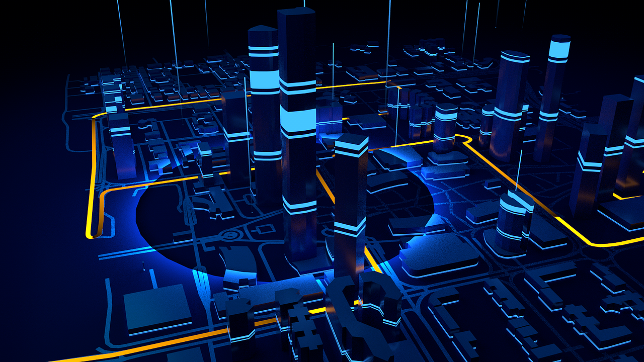 智慧大屏城市模型的制作方法（图ZMjU0ODAwNTA0） - 场景 - 站酷设计师UIUEUX原创素材 - 站酷ZCOOL