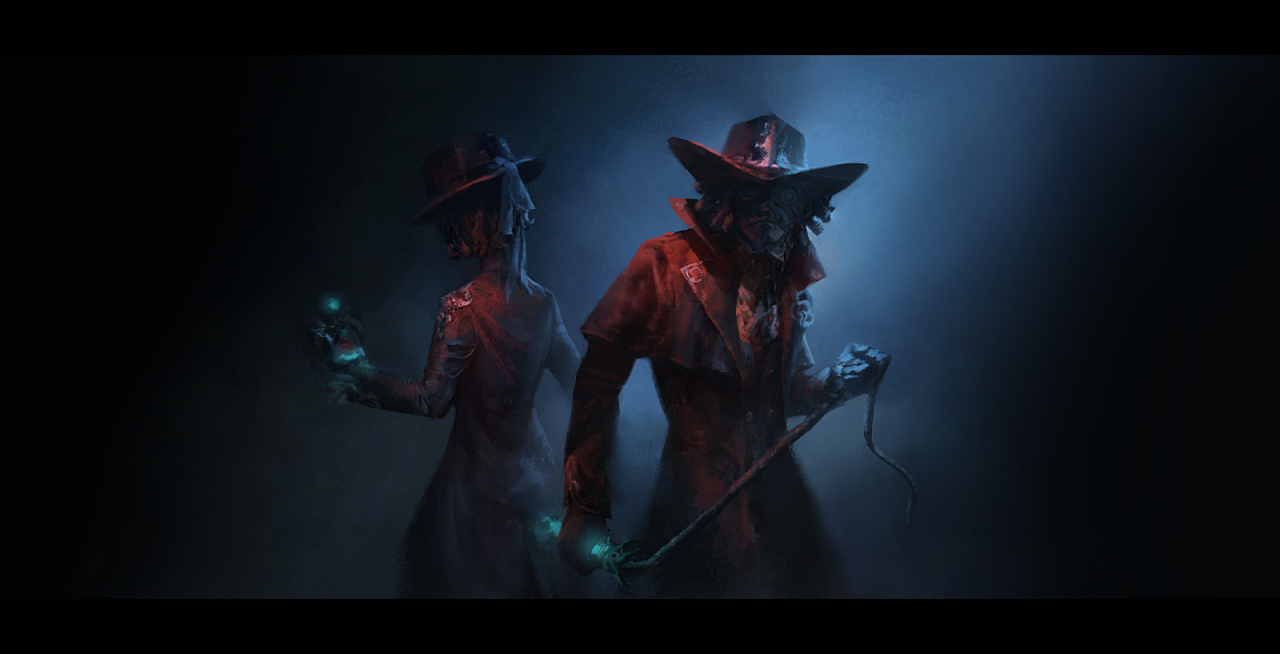 给第五人格 深渊的呼唤iii官宣画的几张概念氛围|插画|商业插画|小_天