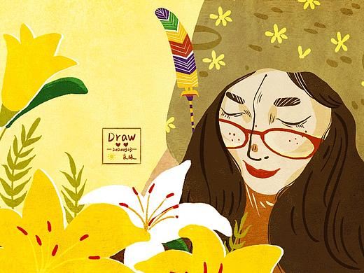 3月人物插畫（個人主頁-ZNDMyODA2NjQ=） - 商業(yè)插畫 - 站酷設(shè)計師大五er原創(chuàng)素材 - 站酷ZCOOL