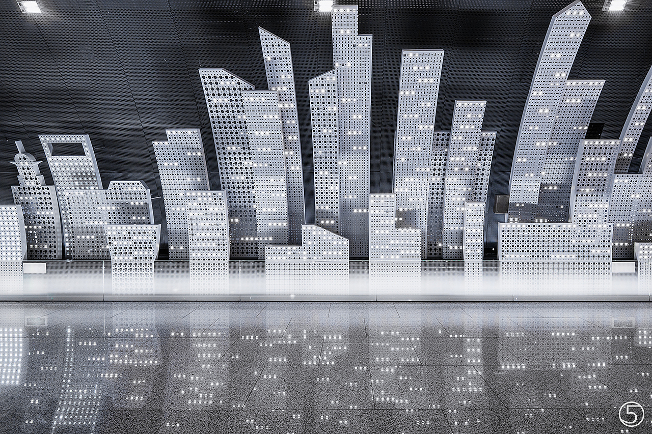 上海最美地铁站地铁—15号线吴中路站