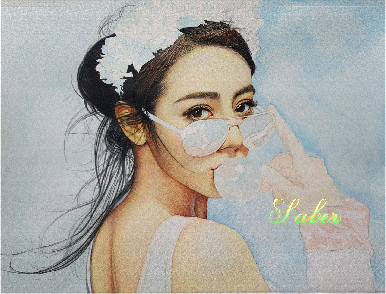 【迪丽热巴】|纯艺术|彩铅|SABER画师 - 原创作