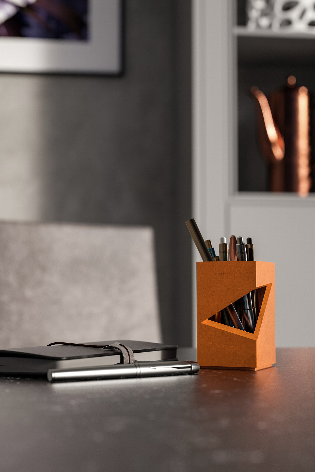 觉一·清水混凝土【Da Da笔筒】（图ZMjM0MDQ2MDc2） - 其他工业/产品 - 站酷设计师觉一FONE原创素材 - 站酷ZCOOL