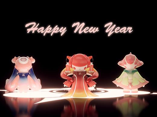 雷爆三姐妹祝大家新年快乐