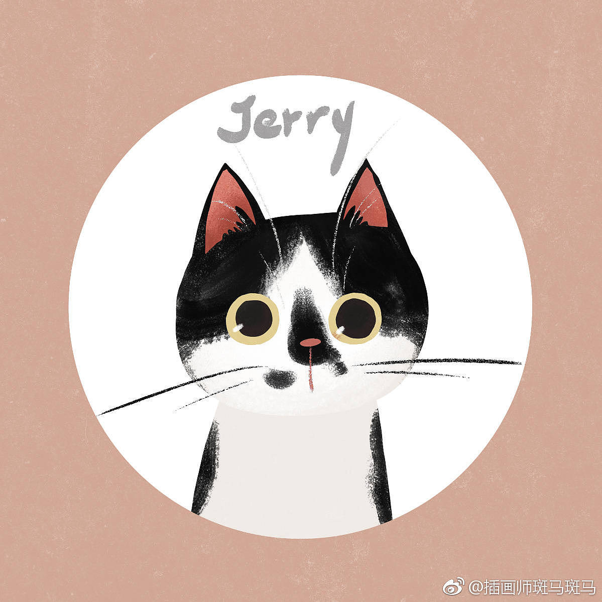 吸猫头像（图ZOTk0NDk0NDA=） - 儿童插画 - 站酷设计师只Si个画画的原创素材 - 站酷ZCOOL