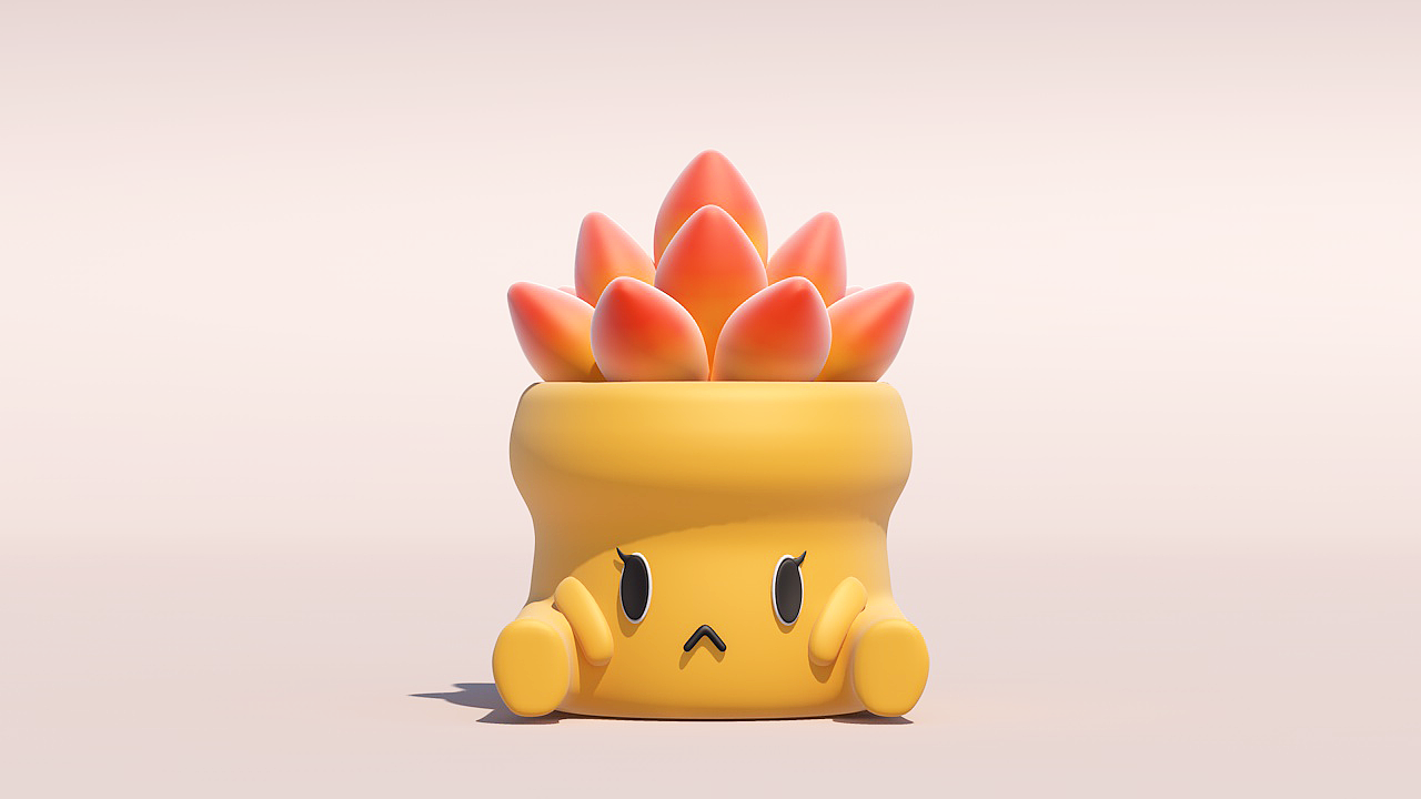 多肉手办/盲盒--临摹练习