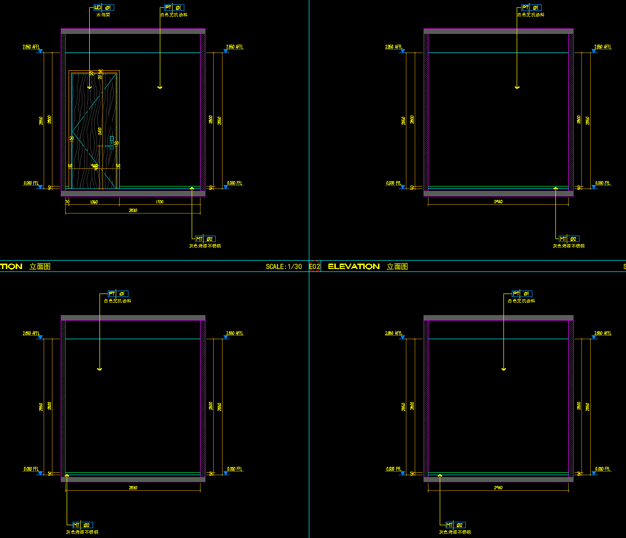 某办公室项目图纸深化