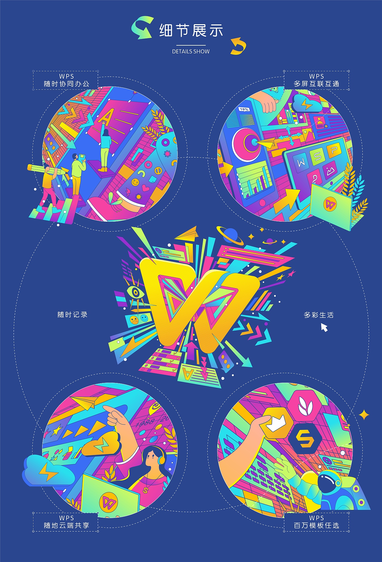 WPS 迸发创作灵感（图ZMjY4NzE3MDgw） - 图案 - 站酷设计师jun君君原创素材 - 站酷ZCOOL