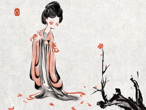 水墨古风人物练习07