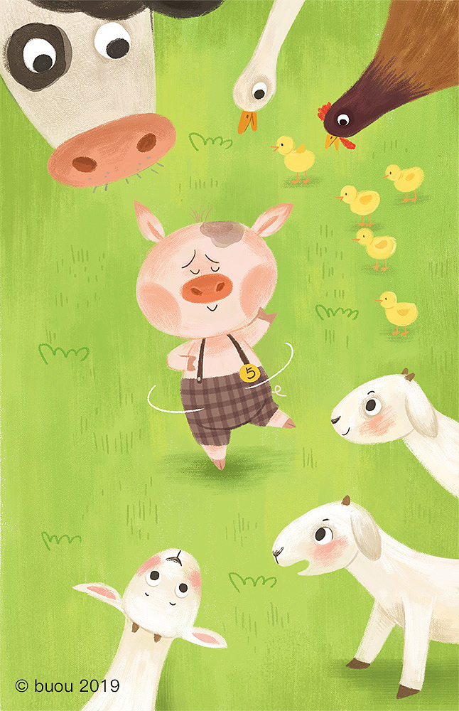 爱跳舞的小粉猪