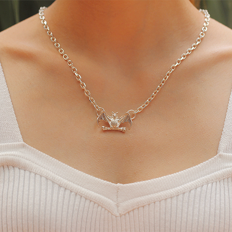 偶屿原创蝙蝠主题银饰——淡淡的诙谐是笑对人生的一方良药,祝您与愿同福