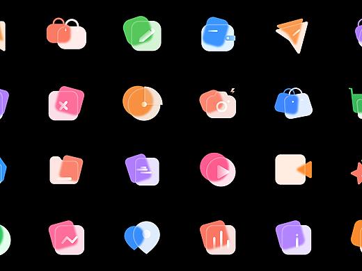 毛玻璃icon