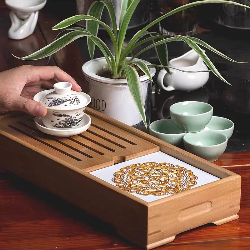 吉祥花团小茶盘（图ZMzIyMjgyMjU2） - 其他手工艺 - 站酷设计师廖建珍原创素材 - 站酷ZCOOL