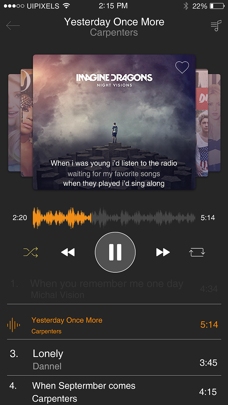 音乐APP（图ZNzAzNjUzMjg=） - APP界面 - 站酷设计师wuhawuha32原创素材 - 站酷ZCOOL