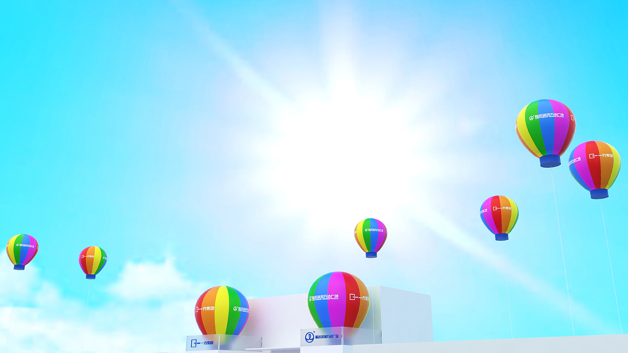 营销中心开放简约场布效果图+执行视频