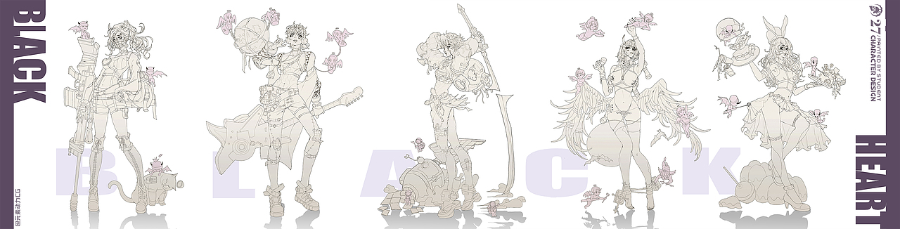 元素动力 | 学员角色设计小稿作业vol.II