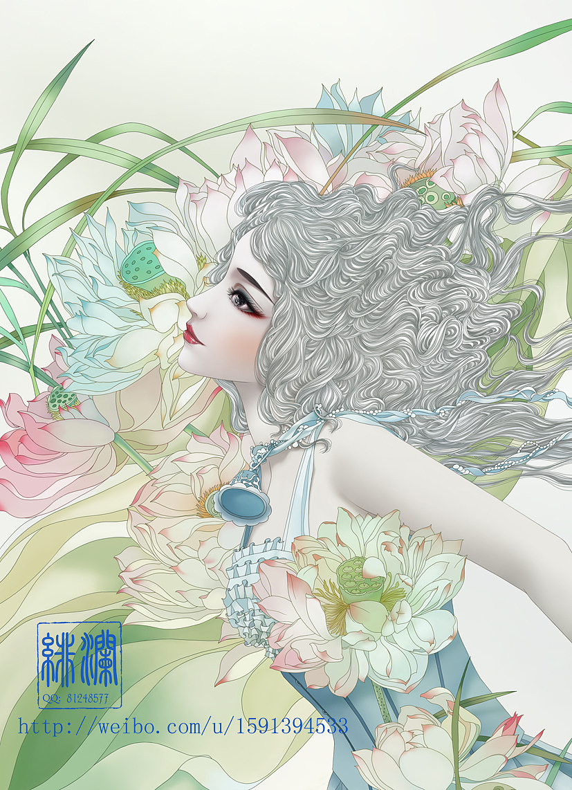 绘影杂志封面图（图ZNTU2MDU4NTY=） - 商业插画 - 站酷设计师插画师绯澜原创素材 - 站酷ZCOOL