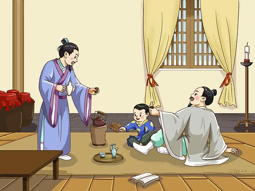 以李白和刘十九喝酒为题的测试作品