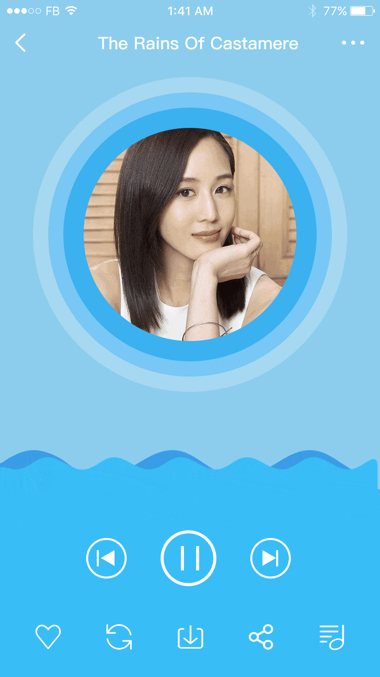 溶球音乐播放器动效练习（图ZMTc3MjUxMjQ4） - 动效设计 - 站酷设计师Z80586935原创素材 - 站酷ZCOOL