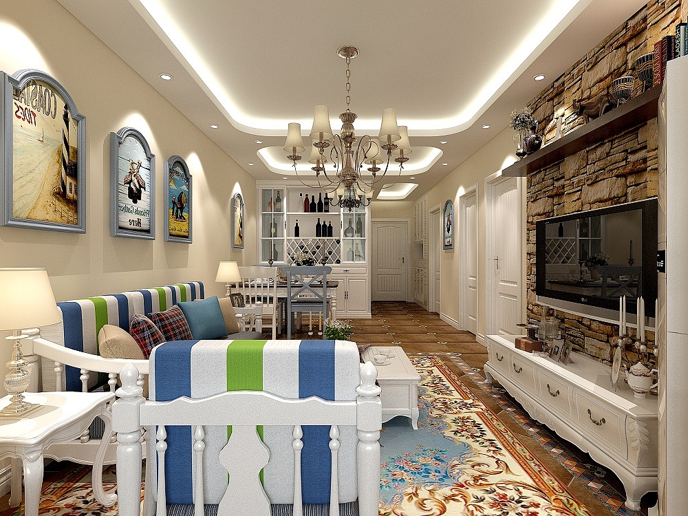 京东家装建邺城地中海装修效果案例