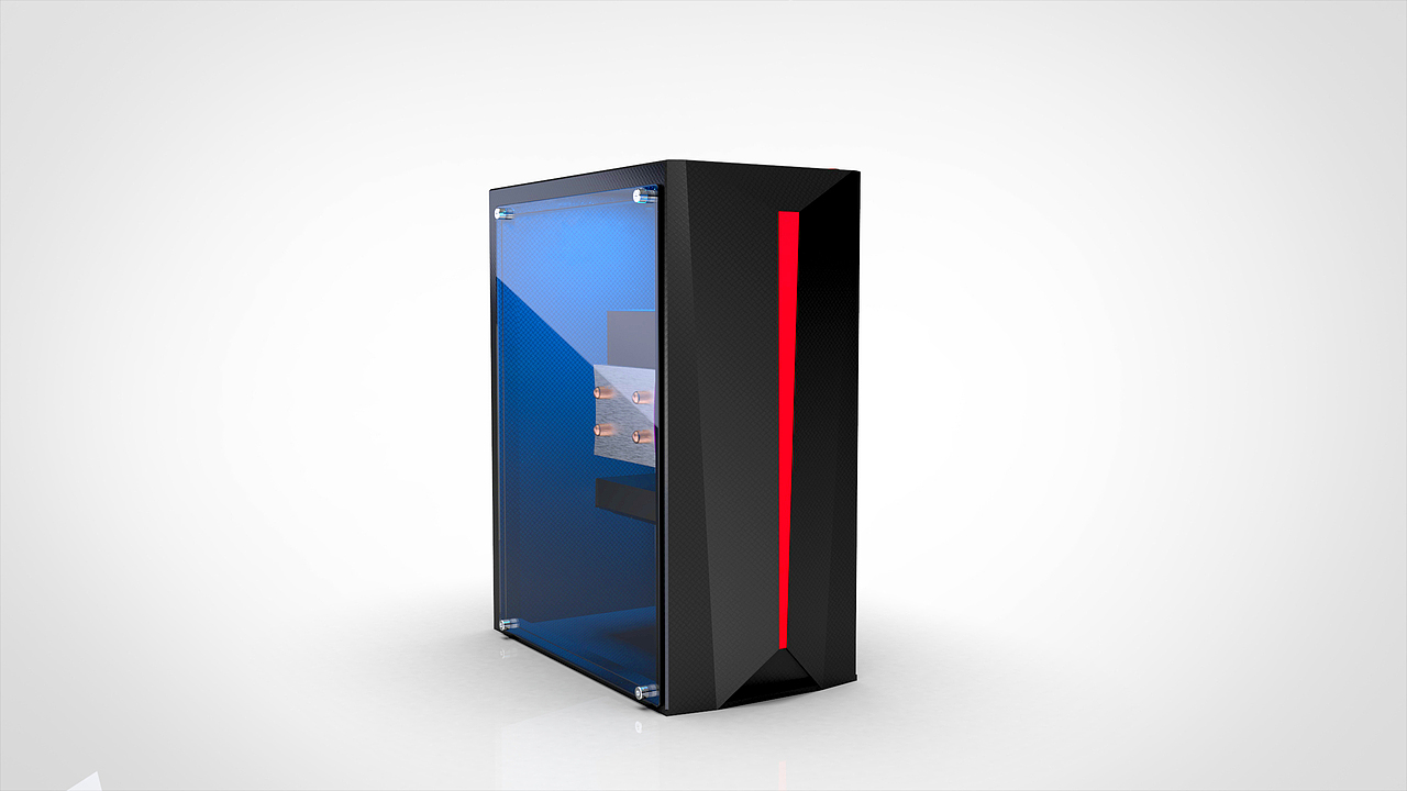 电脑主机建模渲染练习