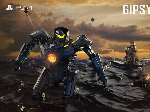 C4D《环太平洋》游戏BANNER（个人主页-ZNDE0MTgzMjg=） - 游戏UI - 站酷设计师陈宸c原创素材 - 站酷ZCOOL