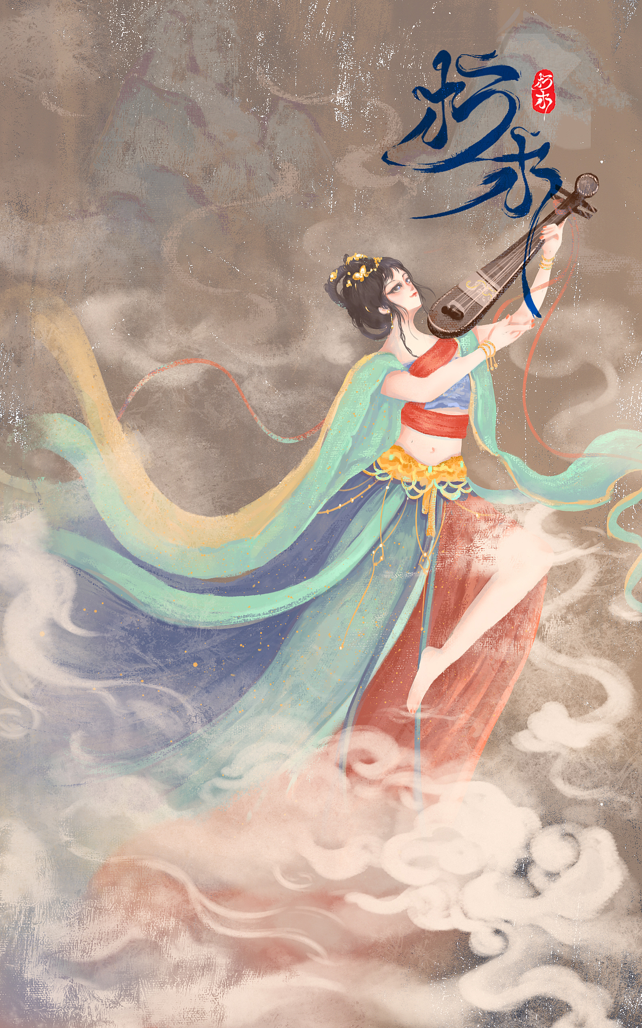 《飞天》（图ZMjc3NTM3Mzcy） - 创作习作 - 站酷设计师是朽木嘤原创素材 - 站酷ZCOOL