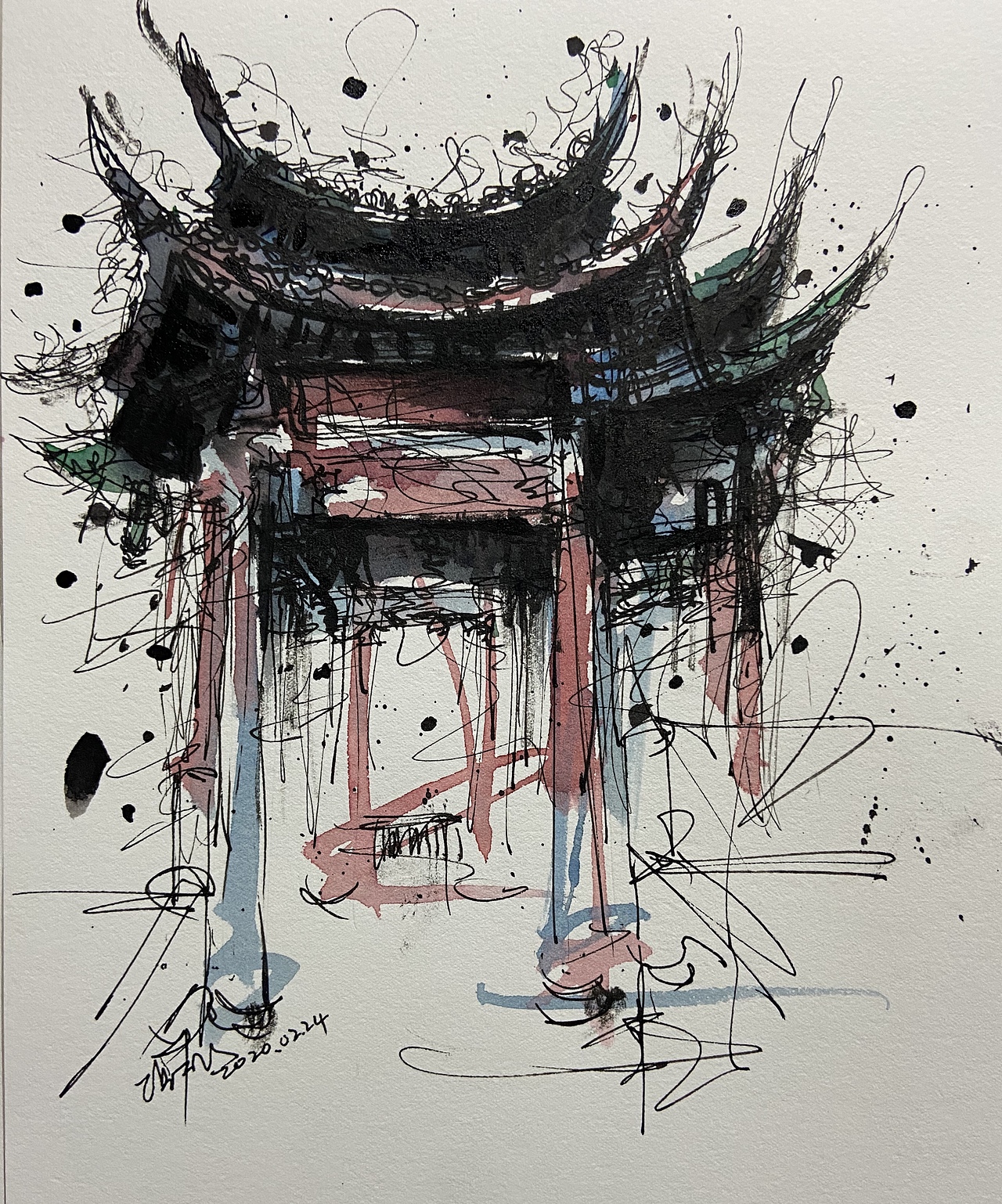 水彩钢笔速涂（图ZMTk3MzQzNjk2） - 绘画 - 站酷设计师wayne张志飞原创素材 - 站酷ZCOOL