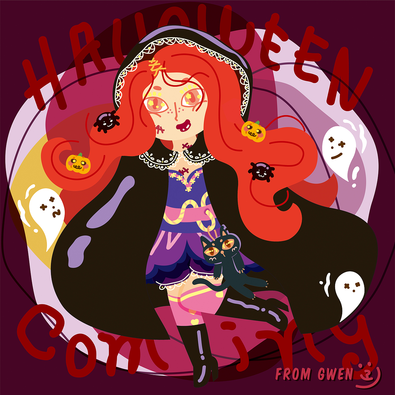 万圣节快乐！（图ZMjI5OTgzNDIw） - 创作习作 - 站酷设计师Gwendolynm原创素材 - 站酷ZCOOL