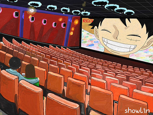 情侣插画｜电影会散场，但我们不会…