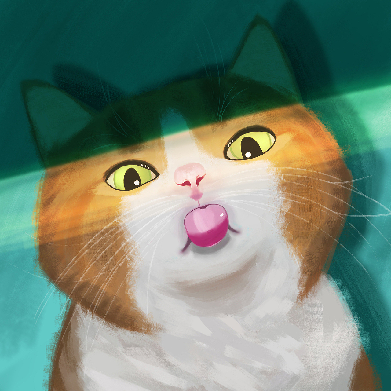 用厚涂笔刷画，小试牛刀