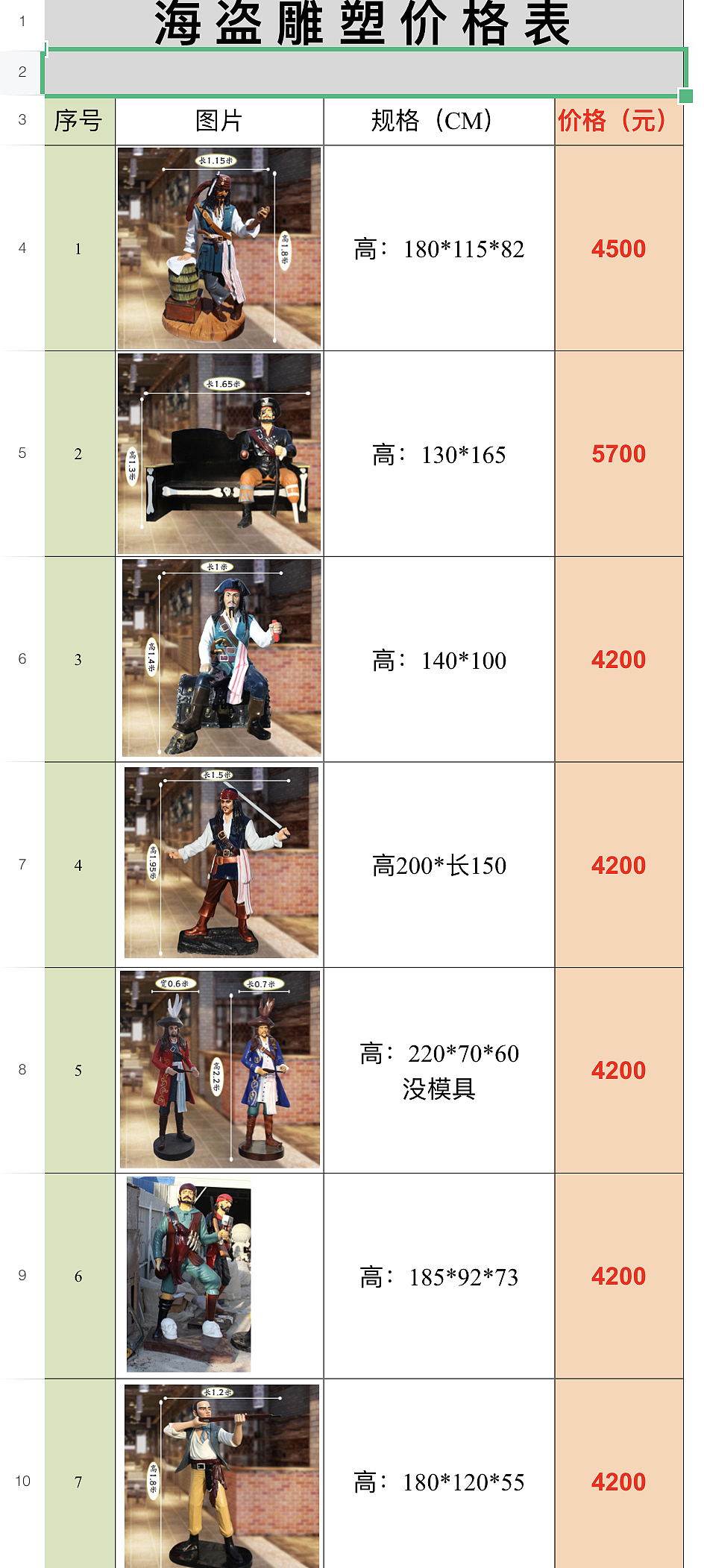 德森-【雕塑-各种成品】【资料库】图册展示bd.表格111