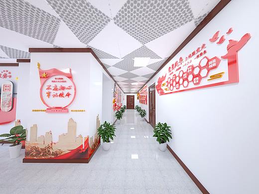 党建文化墙室内展示设计