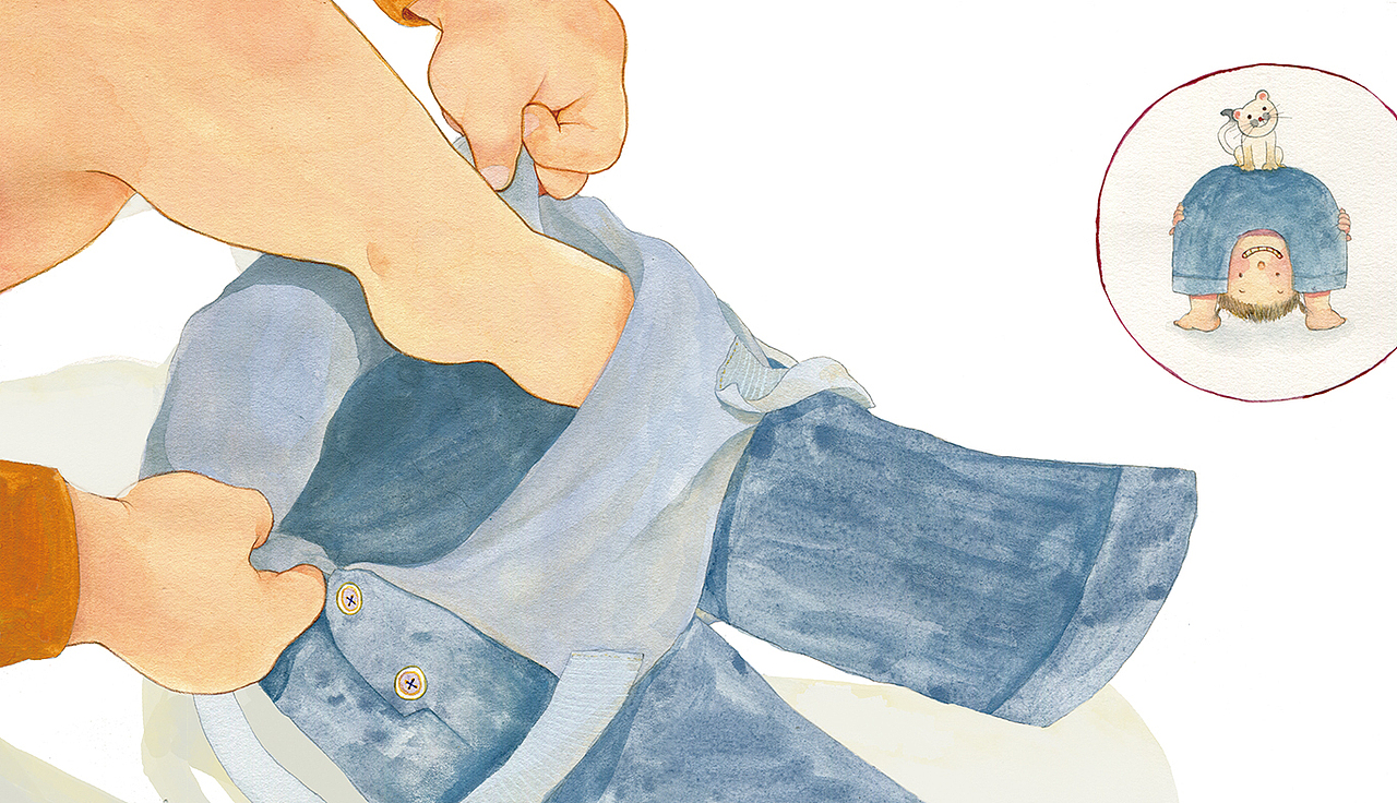 婴儿画报期刊绘本 《左左和右右》（图ZMjUzNjEzNzI4） - 绘本 - 站酷设计师月光下的懒猫一溪原创素材 - 站酷ZCOOL