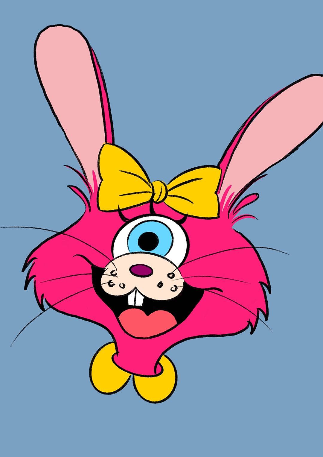 独眼兔子角色设计 表情设计|动漫|其他动漫|normaldoll_原创作品-站酷