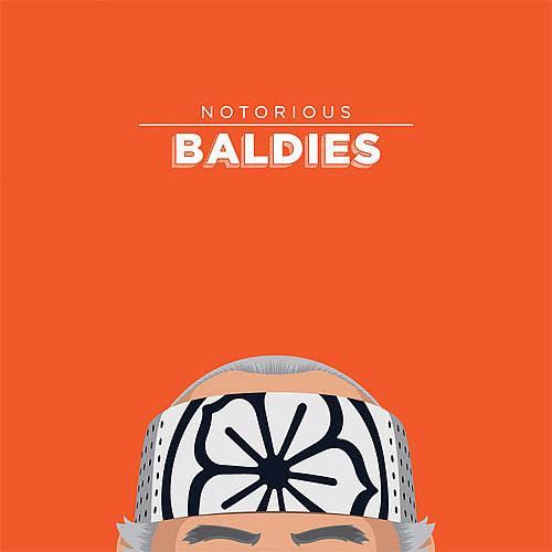 创意光头海报插画