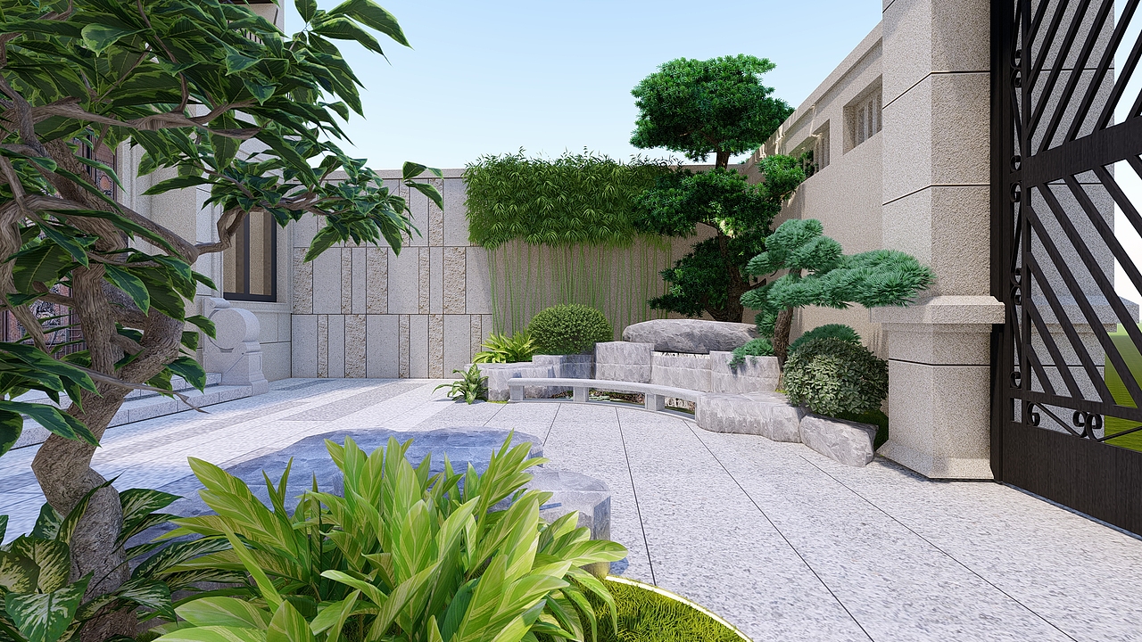 深圳九号公馆花园设计方案及效果图