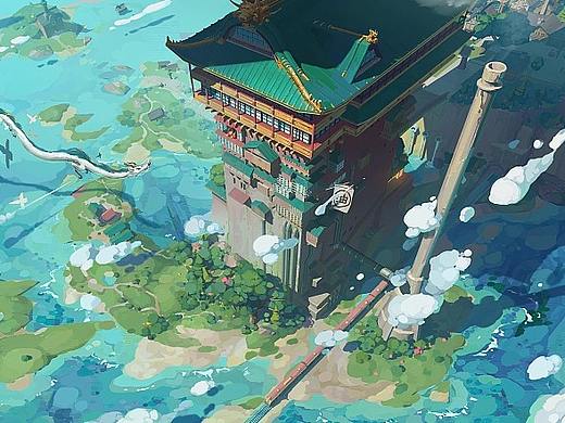 《千与千寻》同人场景