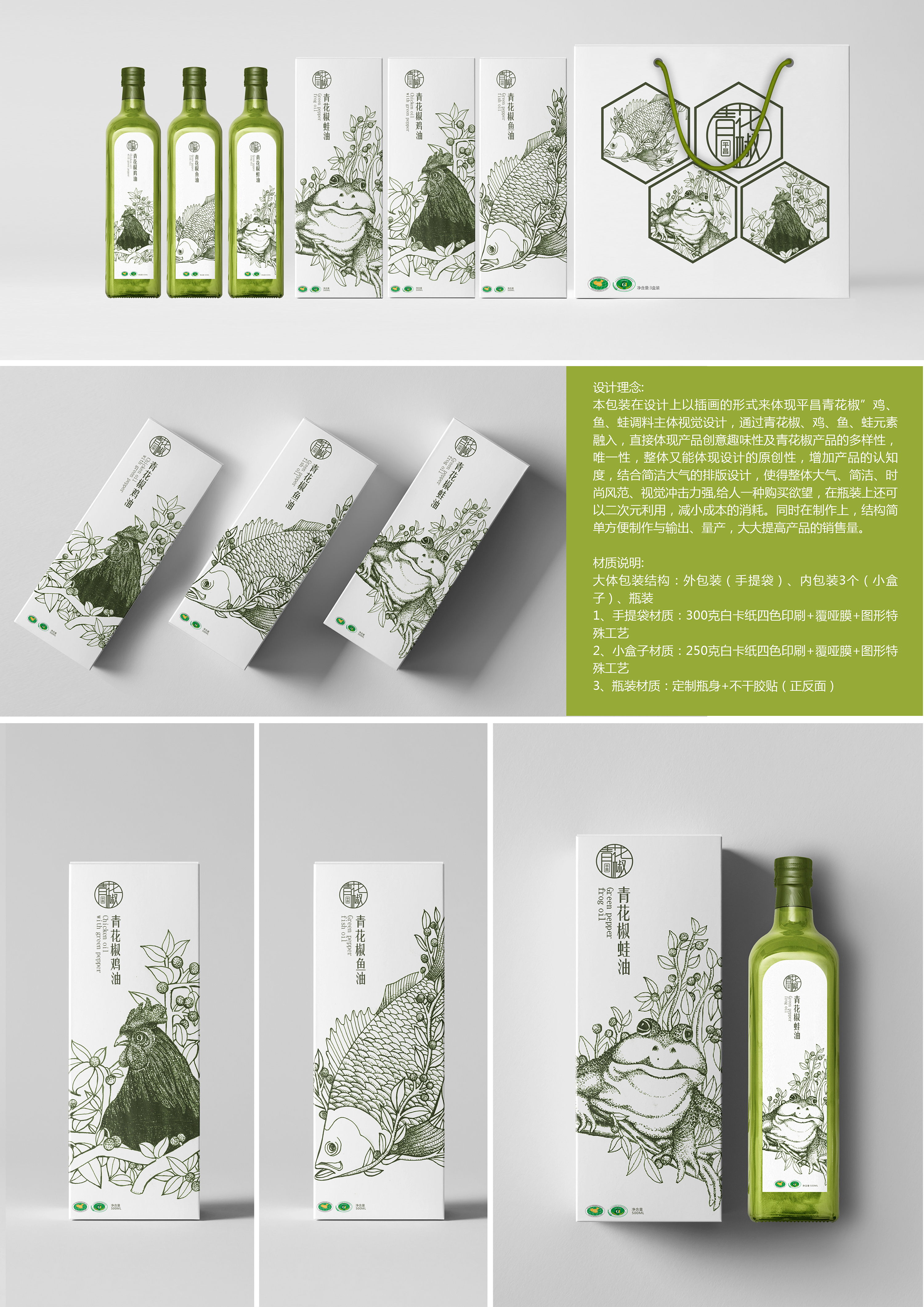 飞机稿-"平昌青花椒"产品包装设计 整体设计方案二