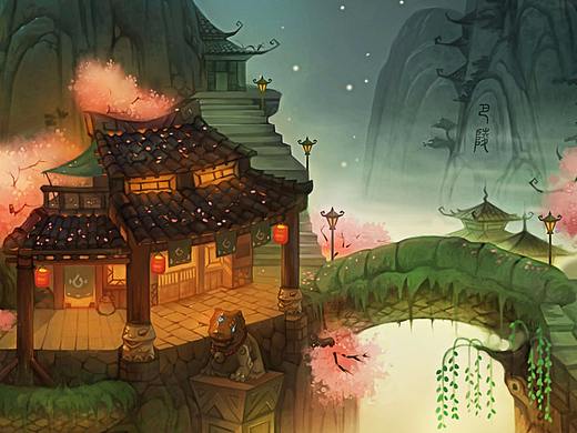 游戏项目原画设计图分享--场景篇